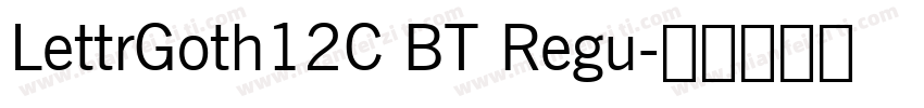 LettrGoth12C BT Regu字体转换